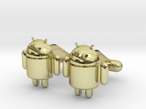 Android Cufflinks in 18K Gold Plated