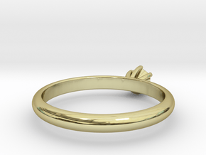 Diamond ring in 18K Gold Plated