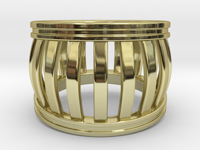 Basket Ring in 18K Gold Plated