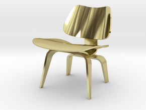 Herman Miller Eames Molded Plywood Chair 3.1" tall in 18K Gold Plated