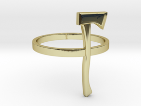 Axe Ring - Size N (6 3/4) in 18K Gold Plated