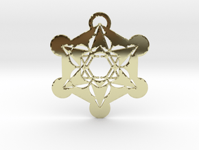 Metatrons Cube  in 18K Gold Plated