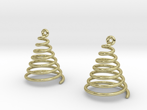Spiral Earrings in 18K Gold Plated