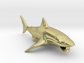 shark pendant in 18K Gold Plated