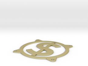 Fan guard 80mm - Dollar sign in 18K Gold Plated