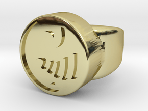 Eagel seal ring in 18K Gold Plated