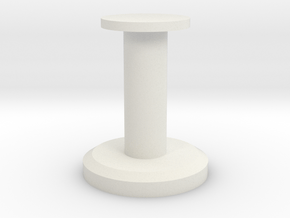 Round Stand 3cm in White Natural Versatile Plastic