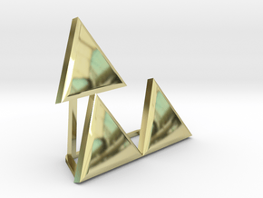 Triforce Meme in 18K Gold Plated