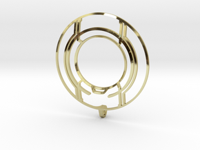TRON: Legacy Identity Disk - Negative Space in 18K Gold Plated