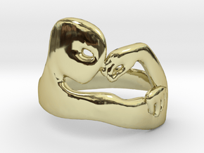 Rear Naked Choke Ring in 18K Gold Plated