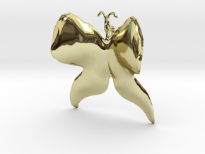 Butterfly (low poly) pendant in 18K Gold Plated