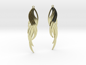 Feather Earrings in 18K Gold Plated