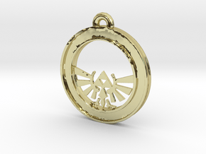 Tri-force Circle-pendant in 18K Gold Plated
