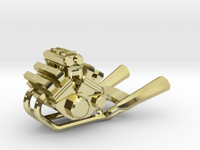 Yamaha Vmax engine keychain in 18K Gold Plated