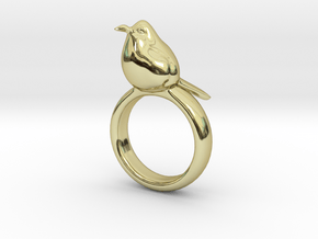 Ring with a bird on top of it in 18K Gold Plated