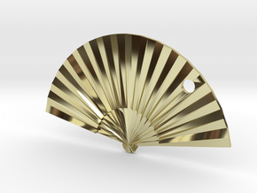 Oriental Fan in 18K Gold Plated