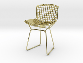 Knoll Bertoia Side Chair 3.9" tall in 18K Gold Plated