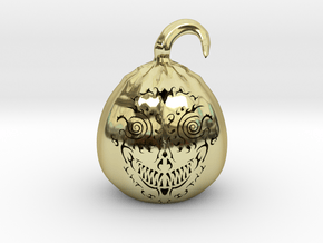 Pumpkin Skull 1 in 18K Gold Plated