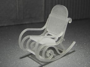 1:48 Bentwood Rocking Chair in Smooth Fine Detail Plastic
