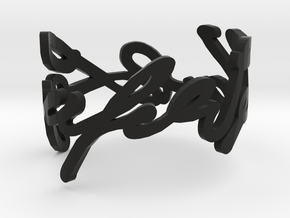 Karl Lagerfeld's signature cuff in Black Natural Versatile Plastic
