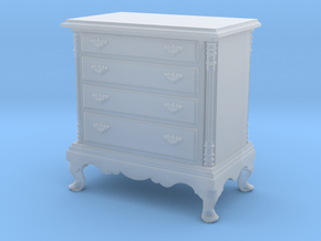 1:48 Queen Anne Dresser in Smooth Fine Detail Plastic