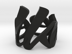 Kneel Ring in Black Natural Versatile Plastic