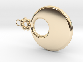 Hole Earring in 14k Gold Plated Brass