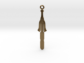 Key Of Lorelei Pendant in Natural Bronze