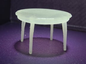 1:48 Moderne Dining Table in Tan Fine Detail Plastic