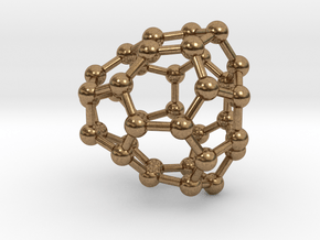 0036 Fullerene c36-08 cs in Natural Brass