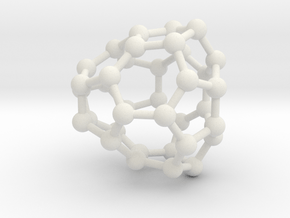 0036 Fullerene c36-08 cs in White Natural Versatile Plastic