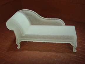 1:48 Queen Anne Chaise (Right-Facing) in Smooth Fine Detail Plastic