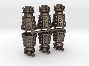 Dalek Post Version A (six pack) in Polished Bronzed Silver Steel