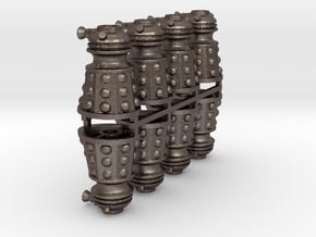 Dalek Post Version A 8x in Polished Bronzed Silver Steel