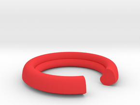 Secret Heart Ring 20 mm x 20 mm in Red Processed Versatile Plastic