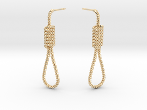 Halloween Hanging Rope Earrings in 14k Gold Plated Brass