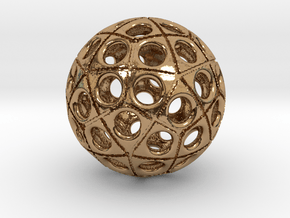 60-hole ball in Polished Brass