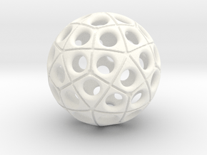 60-hole ball in White Processed Versatile Plastic
