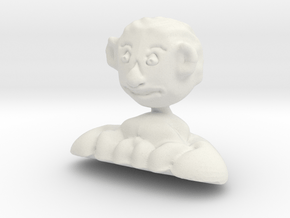 Prince Charles Of Wales bust in White Natural Versatile Plastic