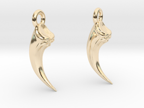 Talon Earings (pair) in 14k Gold Plated Brass