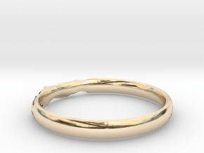 Shadow Ring US Size 8.5 in 14K Yellow Gold