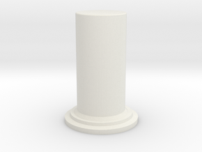 A2 Diffusor Cylinder in White Natural Versatile Plastic