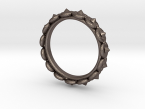 Circular Ring ø 15,3 0.602 Inch 48 C in Polished Bronzed Silver Steel