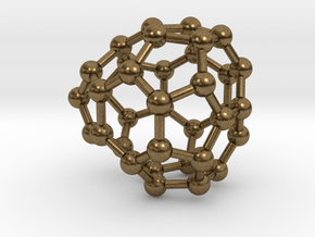 0037 Fullerene c36-09 c2v in Natural Bronze