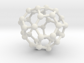 0038 Fullerene c36-10 c2 in White Natural Versatile Plastic