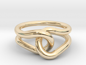 Rubber Band Ring in 14k Gold Plated Brass