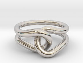 Rubber Band Ring in Platinum