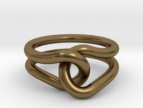 Rubber Band Ring in Natural Bronze