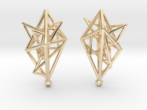 Urban Complexity Earrings in 14K Yellow Gold