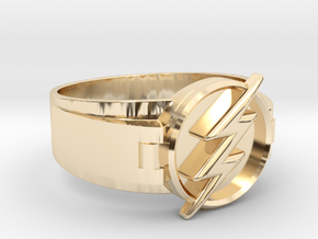 Flash Ring Size 11.5 21.08 mm  in 14k Gold Plated Brass